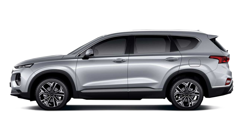 New Hyundai Santa Fe 2019 Silver Studio Side