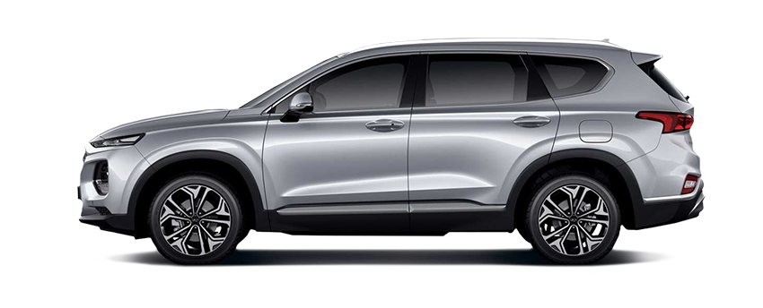 New Hyundai Santa Fe 2019 Silver Studio Side3